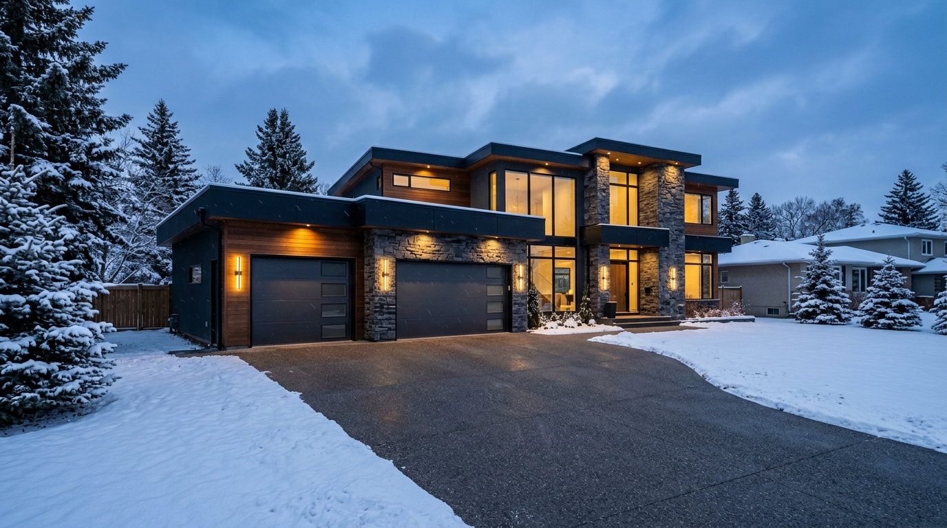 Maxon Doors in Winnipeg Manitoba Winter